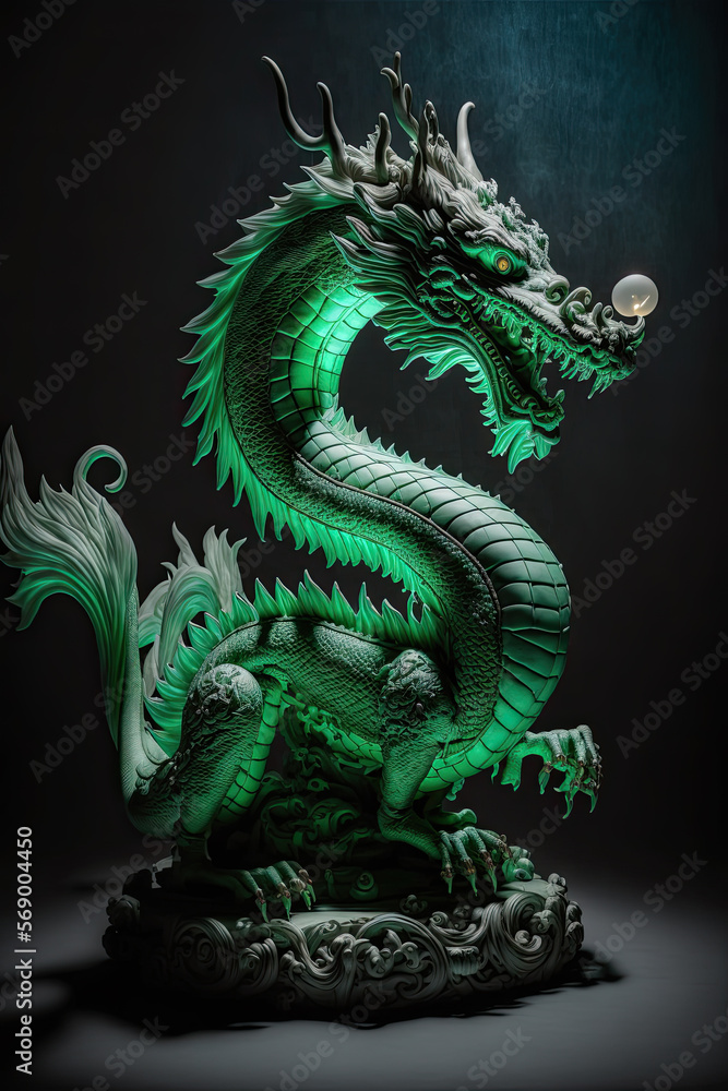 Fototapeta premium Illustration about dragons.