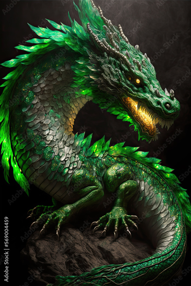 Obraz premium Illustration about dragons.