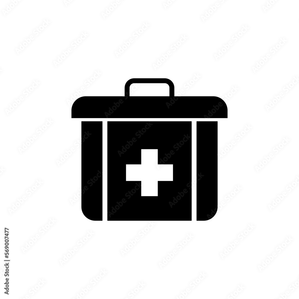 Obraz premium Medical kit icon vector design templates