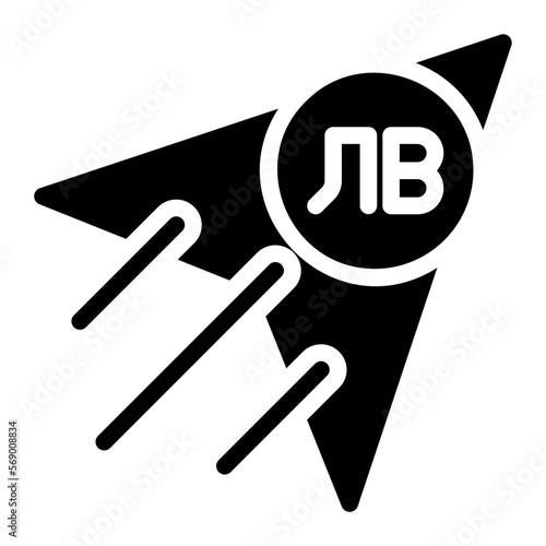 send money glyph icon