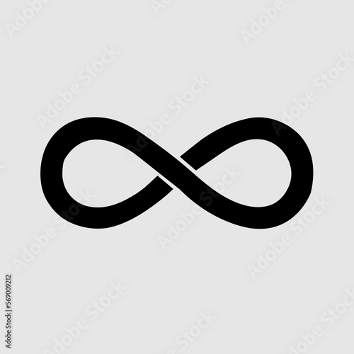  Infinity Icon vector. Simple flat symbol. trendy style illustration on white background..eps