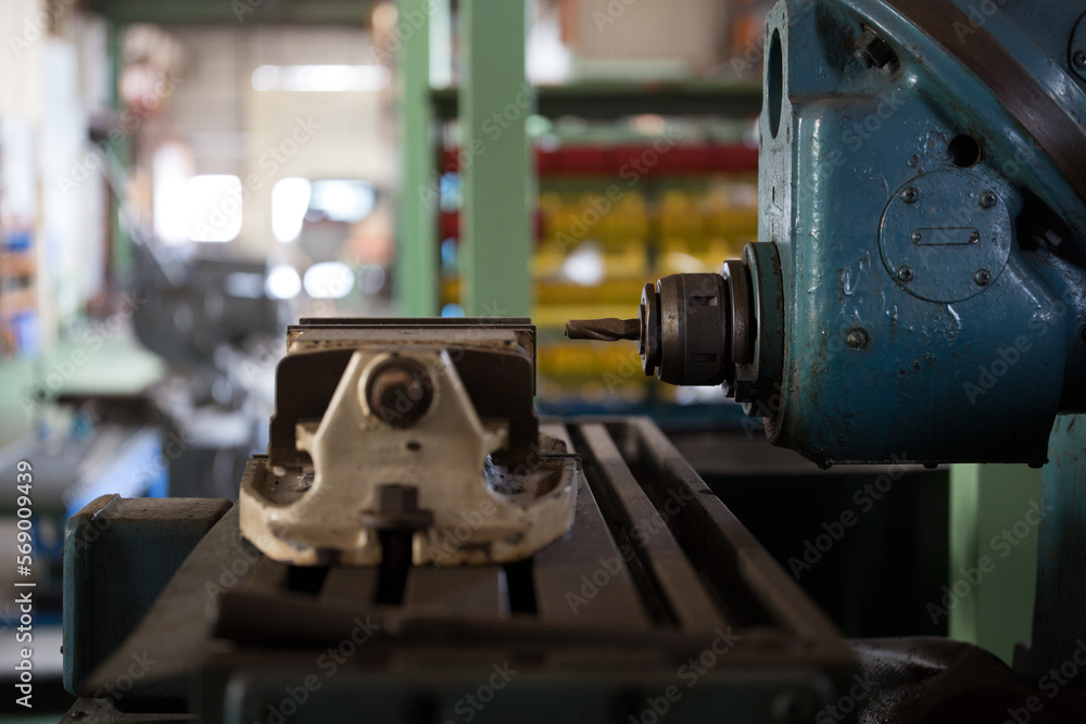 Fototapeta premium Parts processing with a horizontal milling machine 