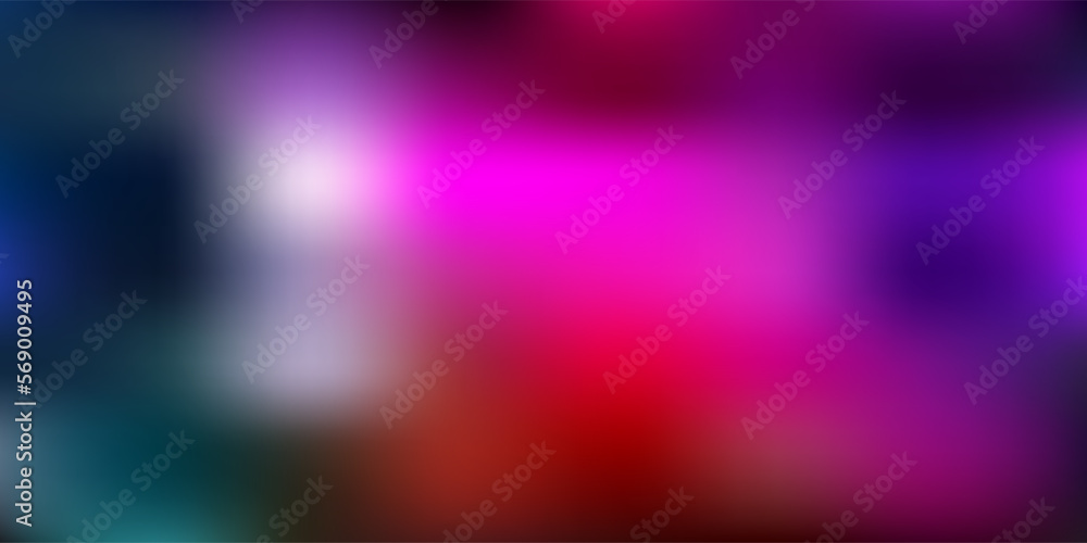 Dark multicolor vector abstract blur texture.