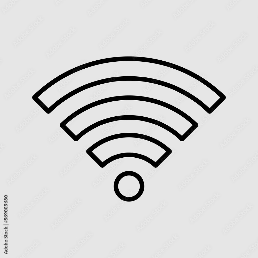 WIFI Icon vector. Simple flat symbol. trendy style illustration on white background WIFI Icon vector. Simple flat symbol. trendy style illustration on white background