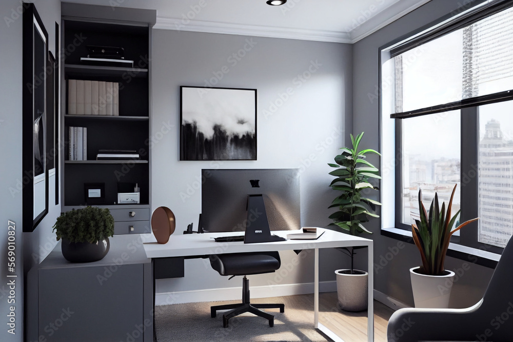Modern Office design often features a neutral color Modern Office design often features a neutral color