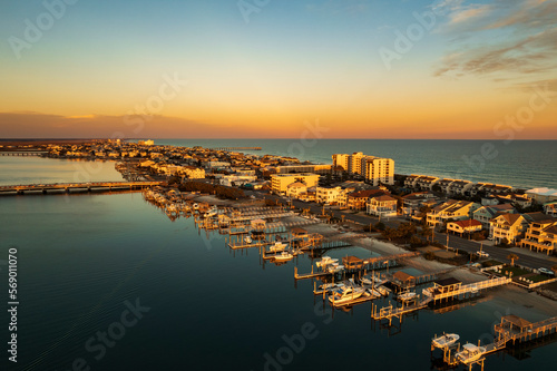 Wrightsville Beach, North Carolina at sunset.