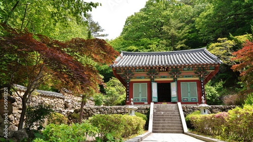 Landscape of Ssanggyesa Temple in Korea