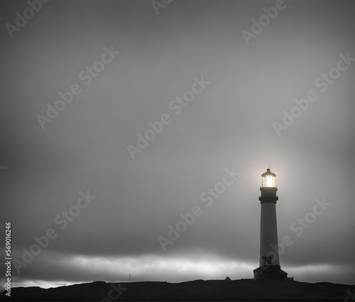 lighthouse at the sea