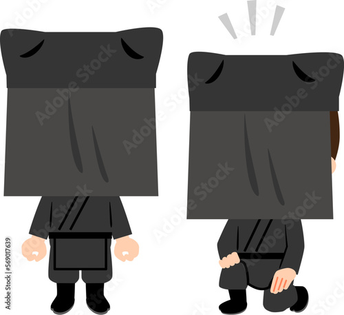 黒衣のキャラクター