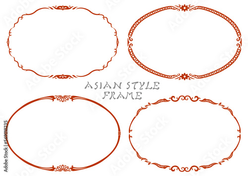 アジア調フレーム15（茶色）