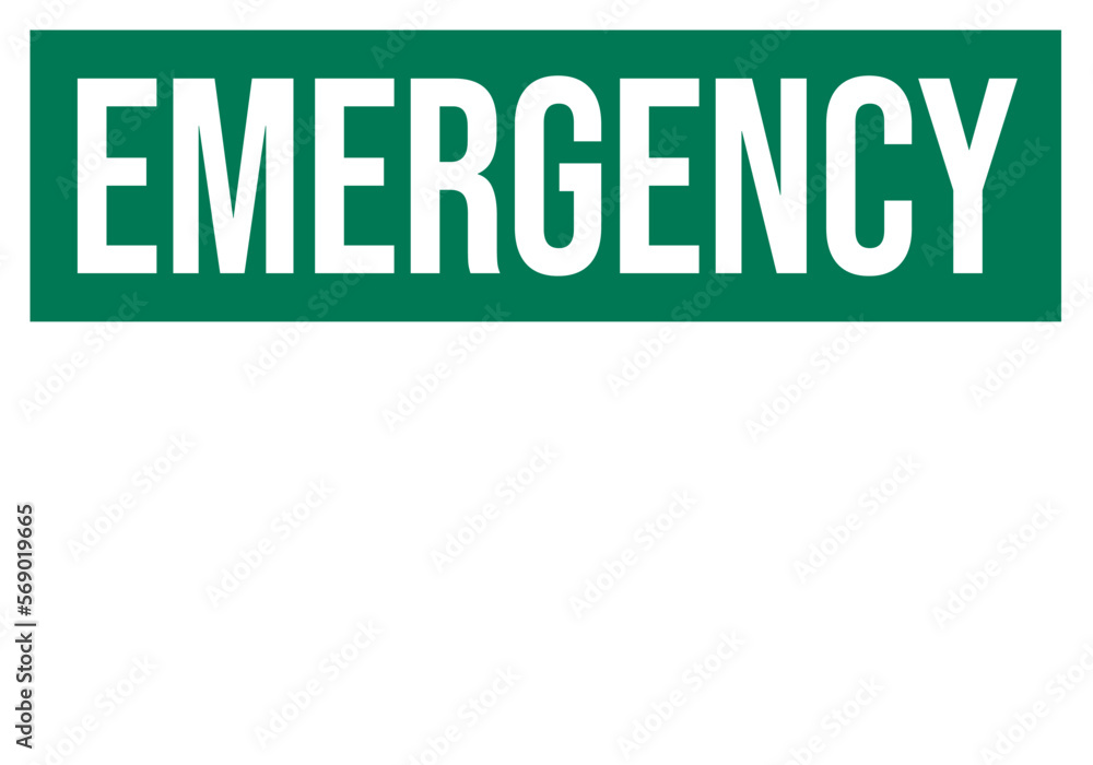 emergency - warning sign template emergency - warning sign template