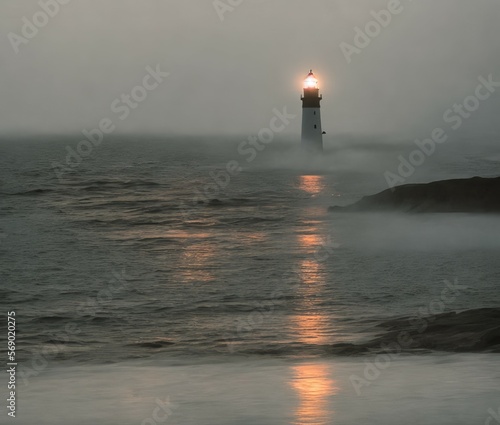 lighthouse at the sea
