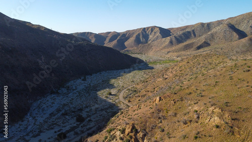 Aerial view of Big Rock Creek, Angeles National Forest