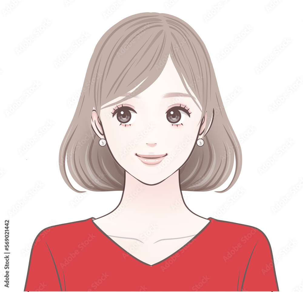 女性のイラスト素材 女性のイラスト素材