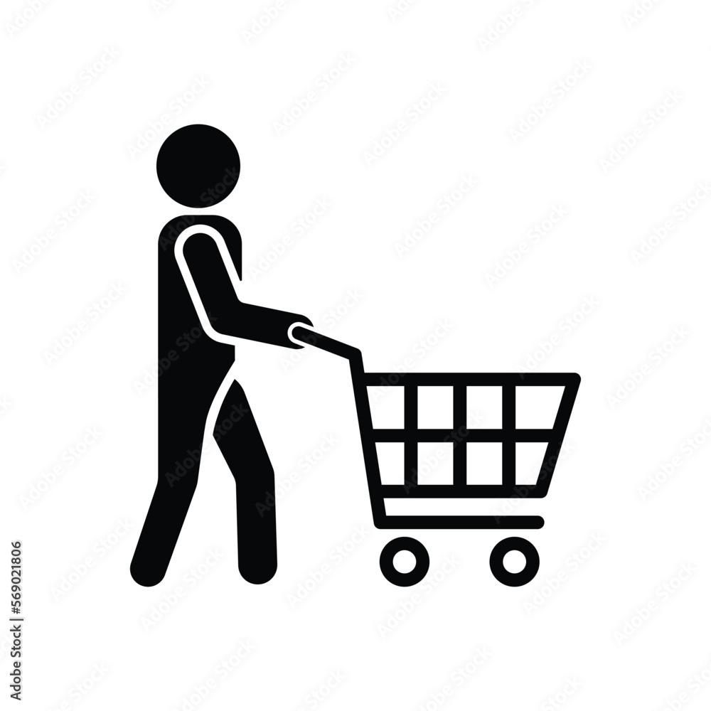 Trolley icon vector design template Trolley icon vector design template