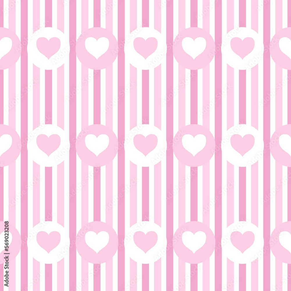 seamless pattern with pink hearts seamless pattern with pink hearts