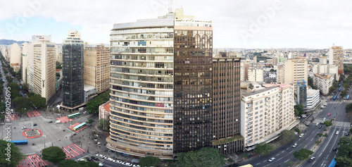 Bild auf Leinwand Belo Horizonte capital of Minas Gerais in Brazil in panoramic view