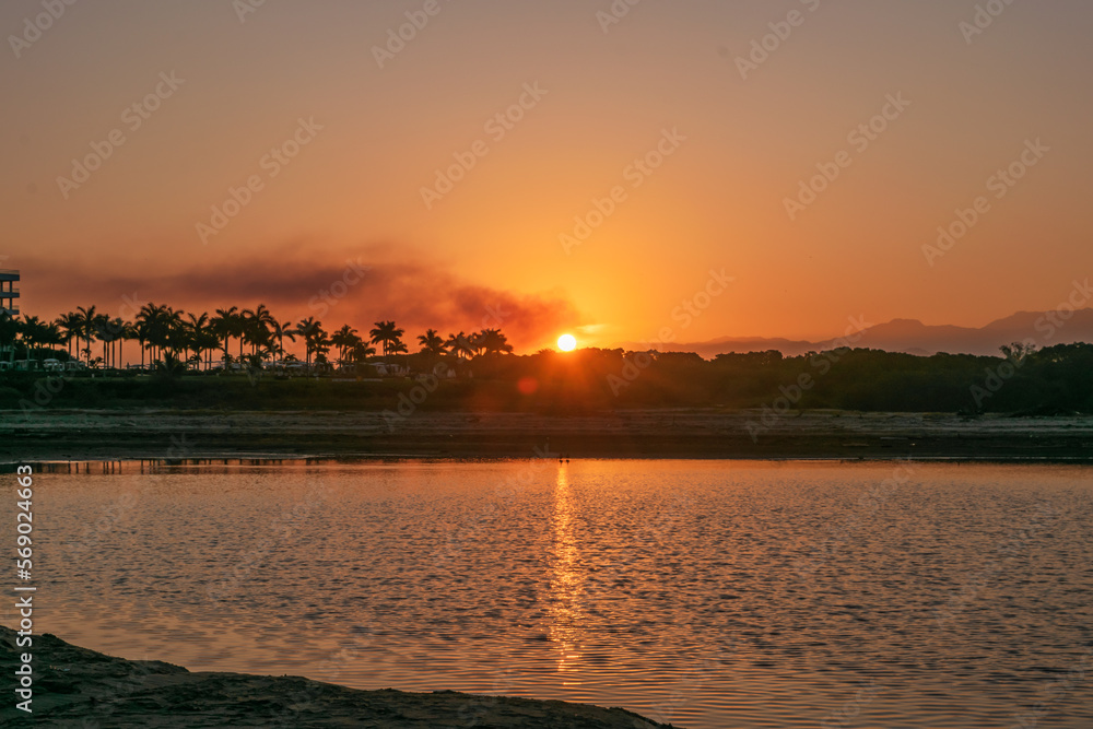 Sunrise in Nuevo Vallarta's beach