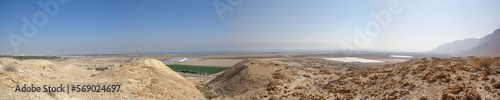 Dead Sea in Israel in panoramic view