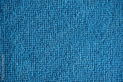 Detalle de toalla de microfibra azul 