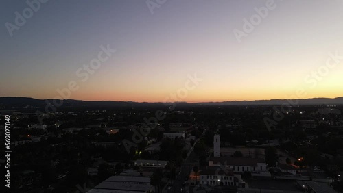Aerial view of San Fernando Valley California  photo