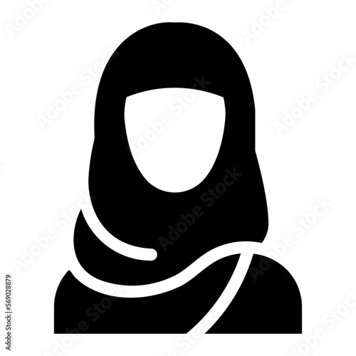muslim glyph icon