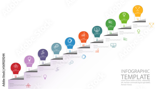   Business Brainstorming for Success.idea creative  thinking light.Infographic template.light bulb shine navigate for success  creative business thinking,set icon,modern Idea concept vector.