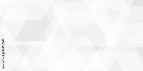 Abstract background with Hexagons and Triangles Seamless Pattern and geometric in vector design .Science Technologic Hexagonal Pattern Light Conceptual Illustration and website banner and graphic art	