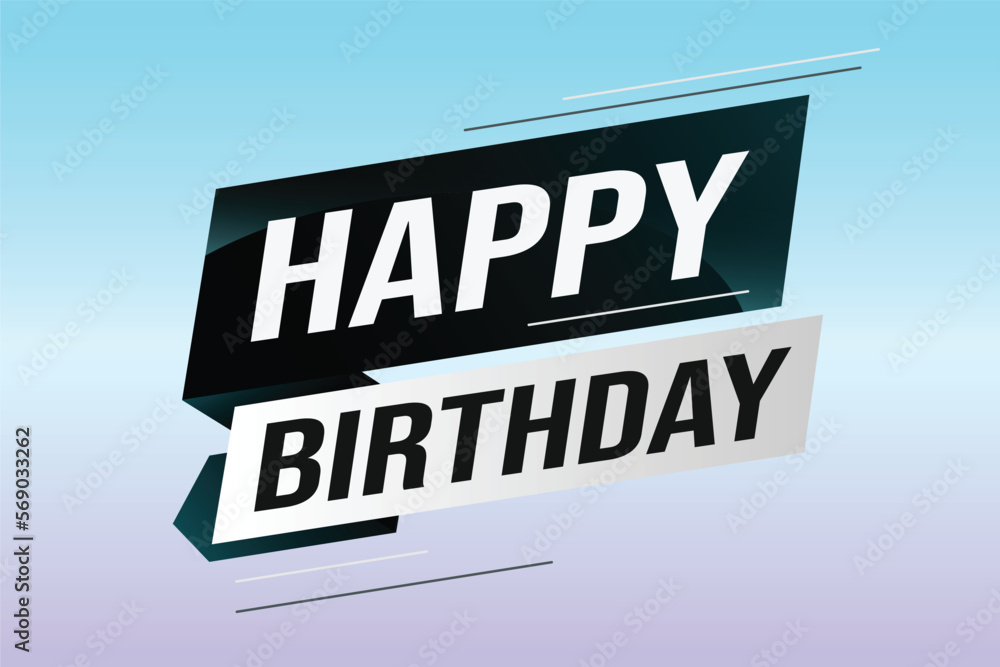 happy birthday word concept vector illustration with lines modern futuristic 3d style for landing page template web mobile app poster banner flyer background gift card coupon label wallpaper happy birthday word concept vector illustration with lines modern futuristic 3d style for landing page template web mobile app poster banner flyer background gift card coupon label wallpaper