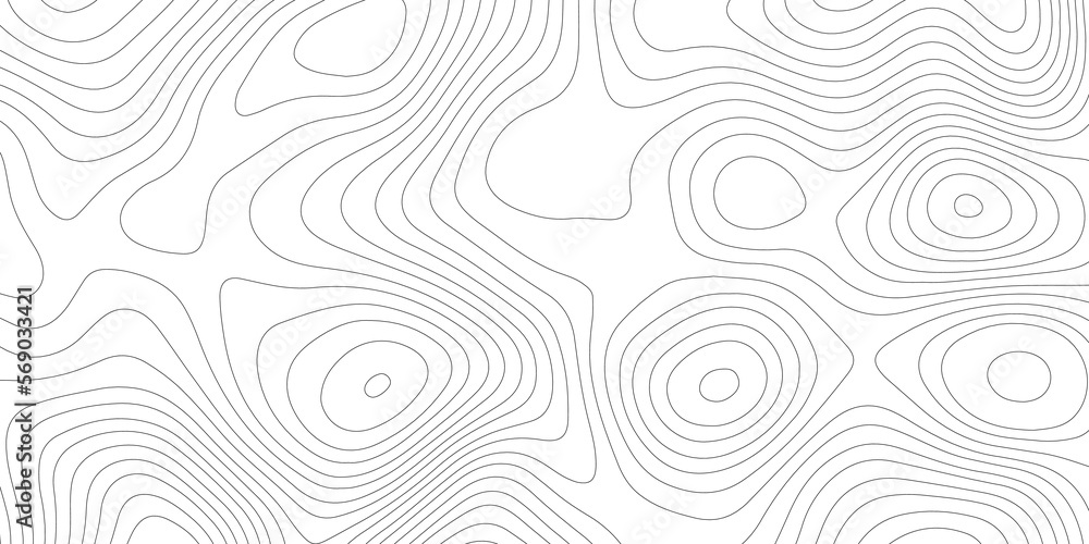 
Topographic map background geographic line map with elevation assignments. Modern design with White background with topographic wavy pattern design.paper texture Imitation of a geographical map shade