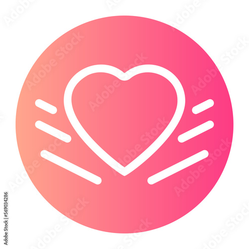 romantic gradient icon