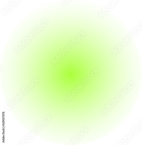 blurred green circle