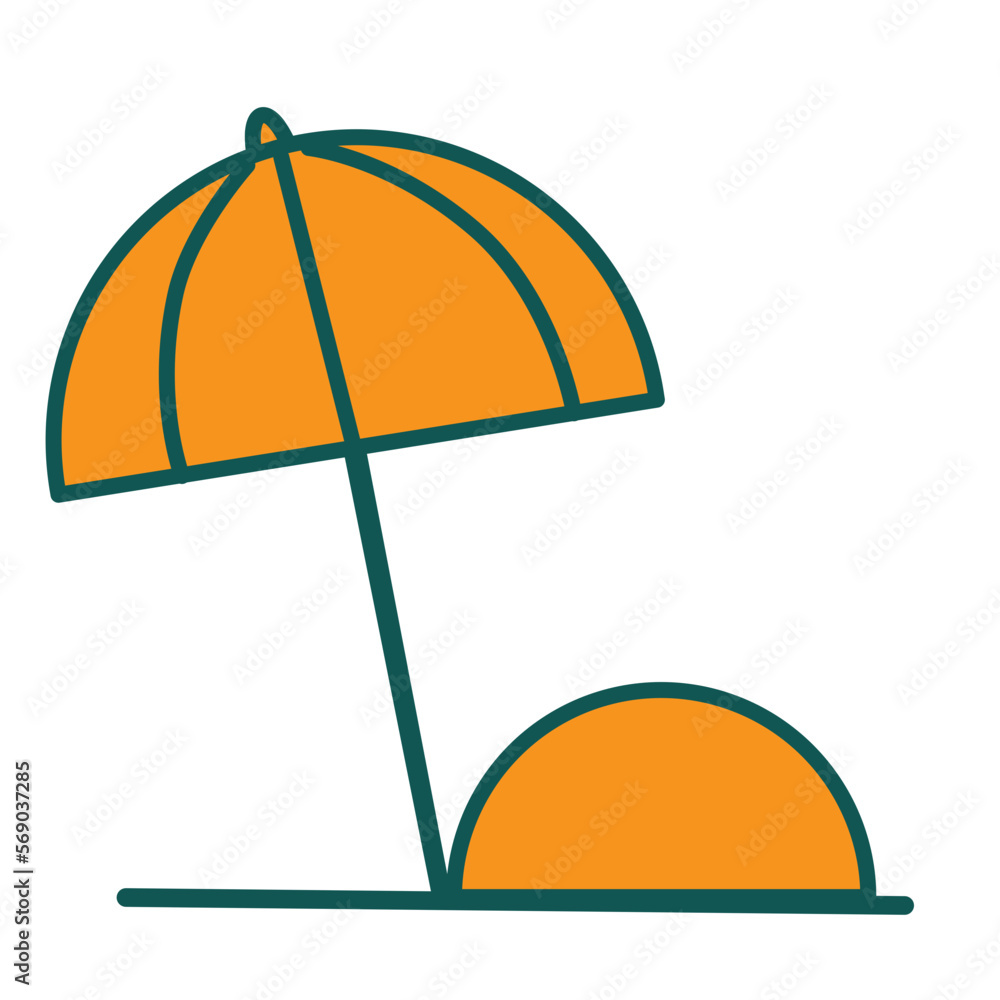 Umbrella Travel Icon Element Umbrella Travel Icon Element
