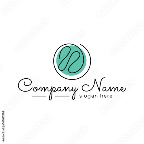 logo icon on the theme of needlework with the image of a ball of thread