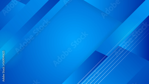 Vector Abstract, science, futuristic, energy technology concept. Digital image of stripes overlap with smooth blue gradient, speed and motion blur over blue background.