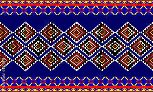 Traditional ethnic geometric shapes border baroque and multi flower Seamless pattern with paisley ornament, repeat floral texture, vintage background hand drawing baroque. fabric printing.