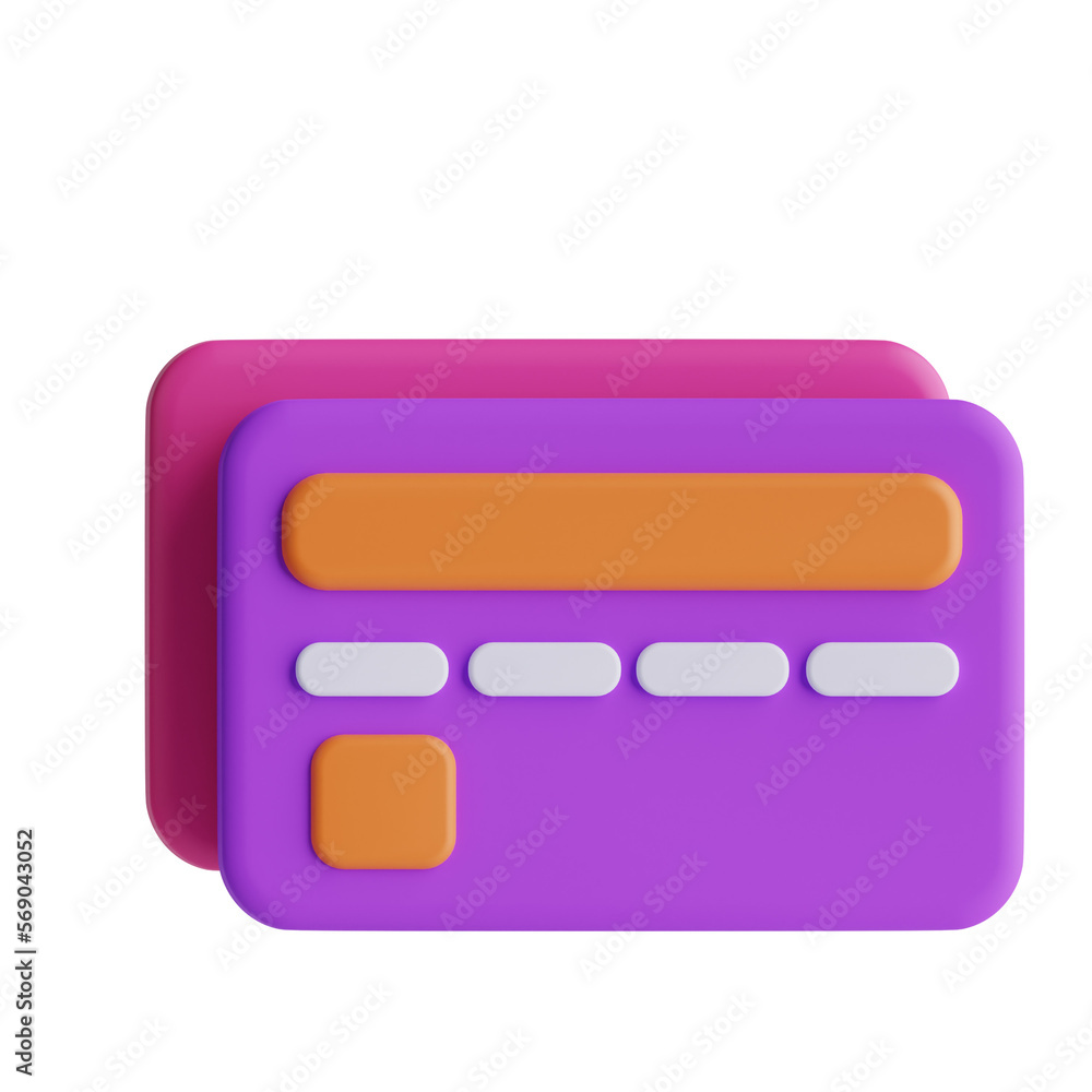 3d credit card icon 3d credit card icon