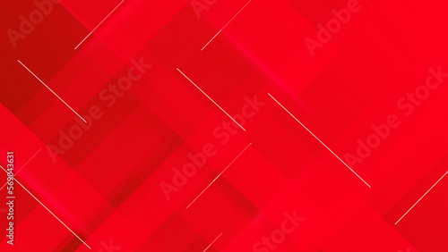 Abstract red geometric background. Abstract red stripes overlapping layer with minimal gradient. Vector graphic illustration. Online order infographics, web page, app design.