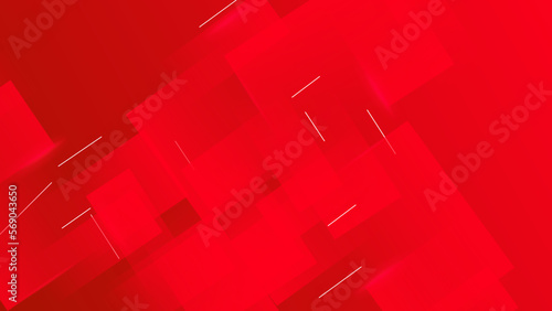 Abstract red geometric background. Abstract red stripes overlapping layer with minimal gradient. Vector graphic illustration. Online order infographics, web page, app design.