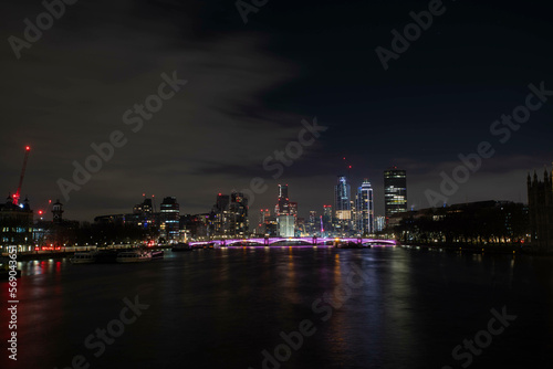 Thames River with the city of London in the background © BrookelynnBliss