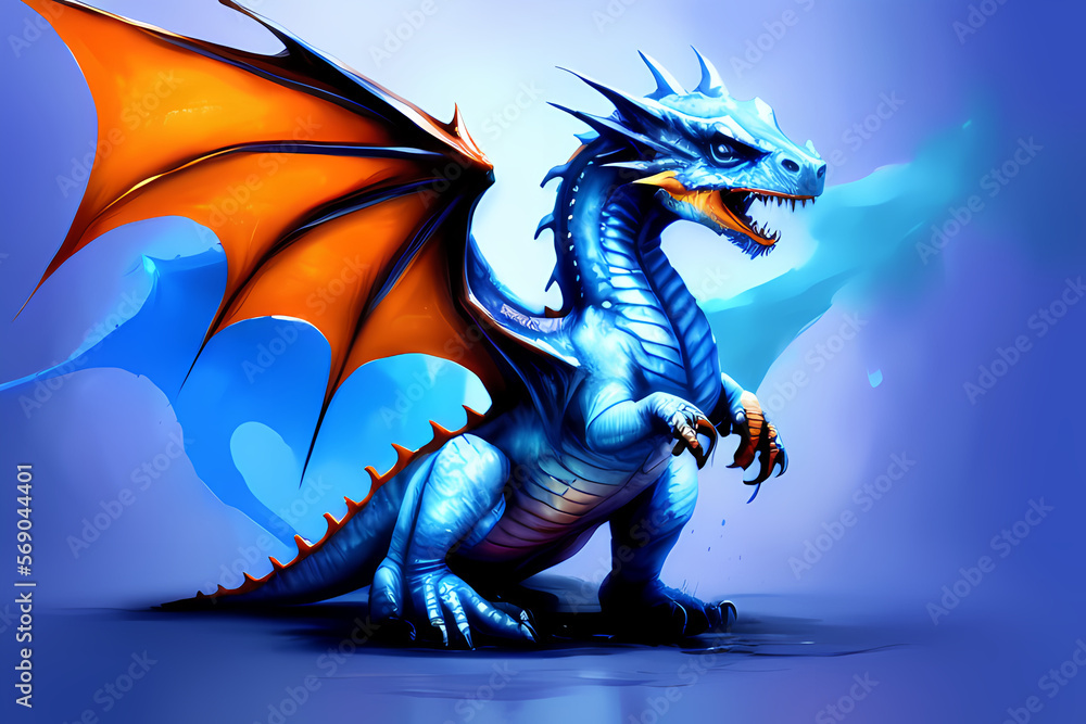 Blue Orange Dragon Blue Orange Dragon