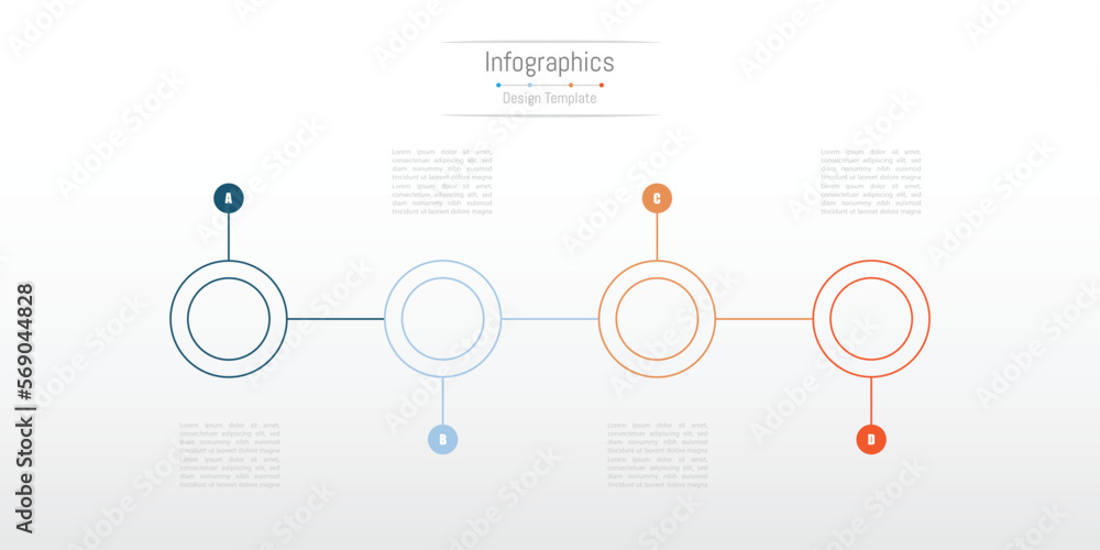 Obraz premium Infographic design elements for your business data. Vector Illustration.