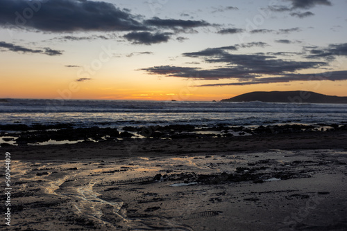 Sunset at Tidepools in California  Shell Beach