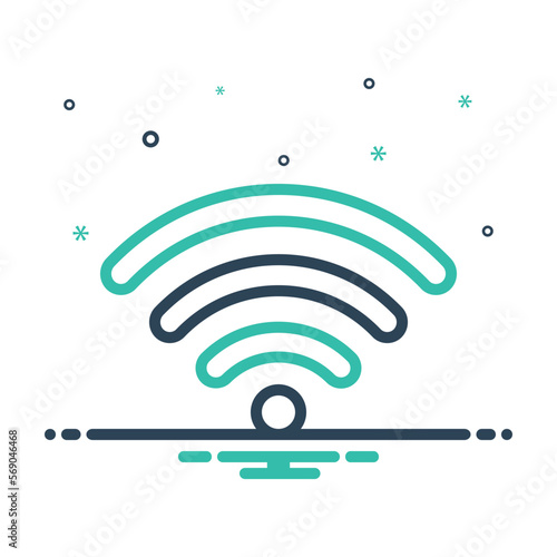 Mix icon for wifi signal