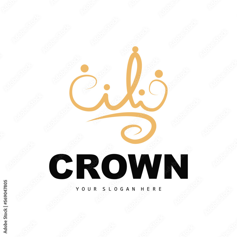Crown Logo, King And Queen Icon Design, Vector Elegant, Simple, Template Illustration Crown Logo, King And Queen Icon Design, Vector Elegant, Simple, Template Illustration