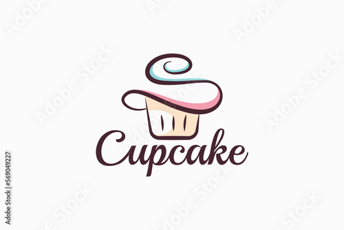 s cupcake logo with a combination of stylist cupcake and letter s for any business, especially for bakeries, cakeries, cafe, etc.