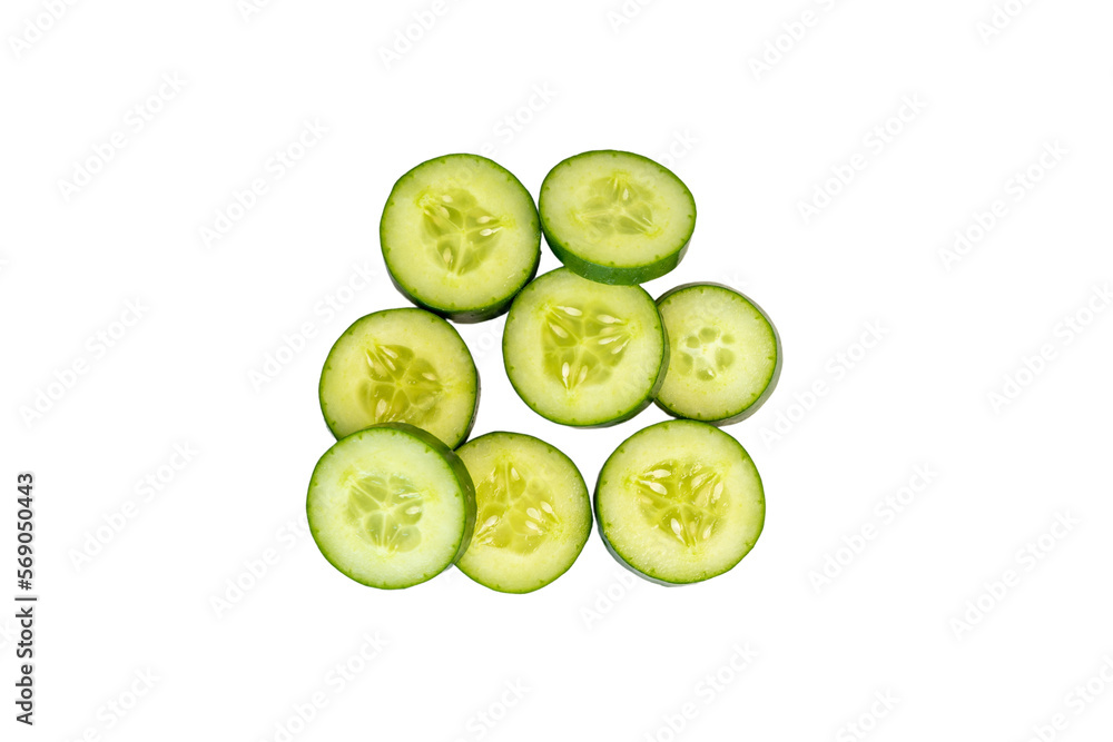 Sliced cucumber Sliced cucumber