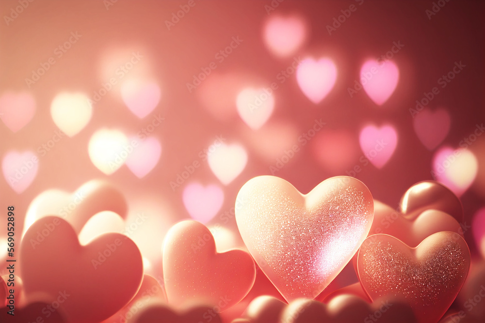 pink heart shape valentine background pink heart shape valentine background