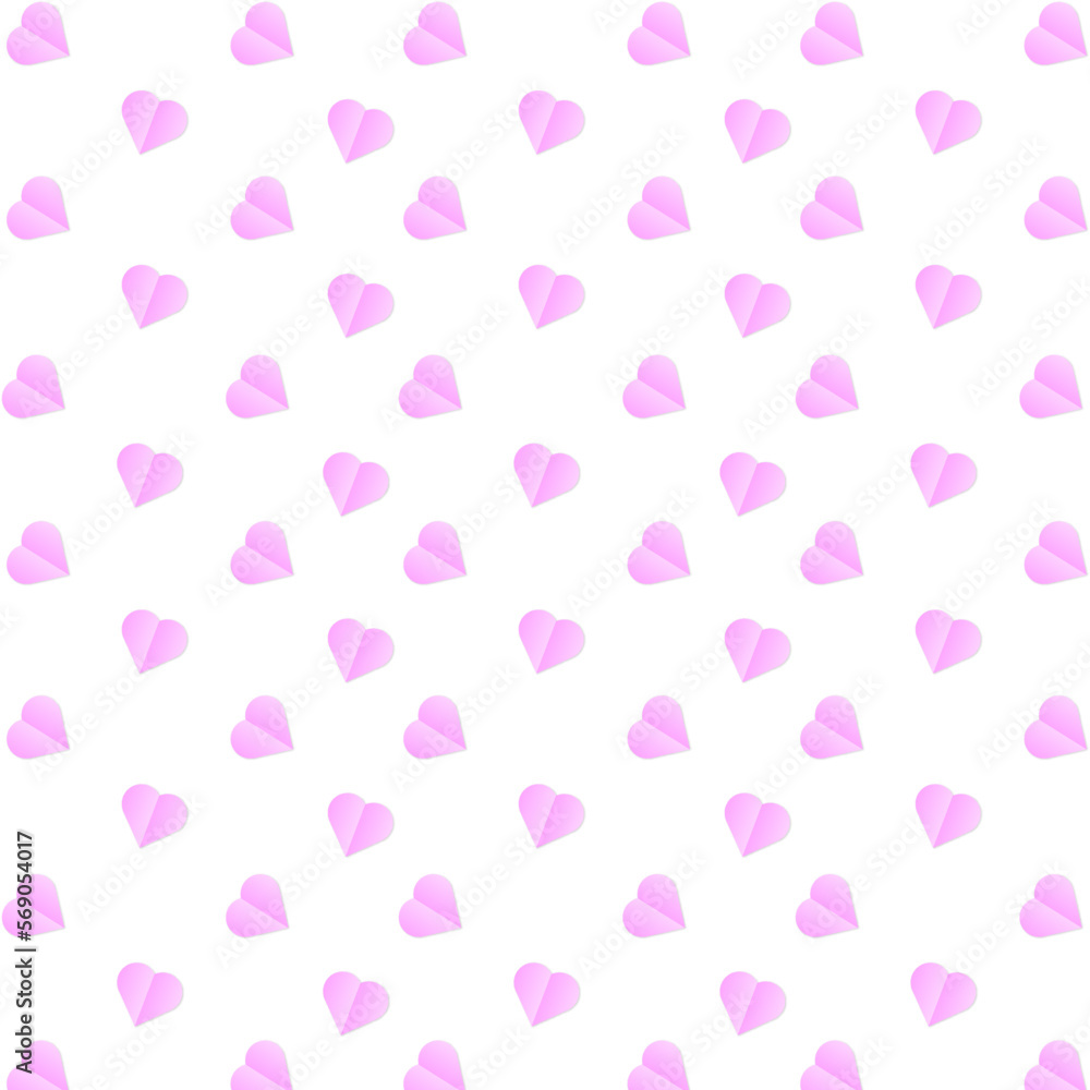 Beautiful Heart Design With Repeat Pattern