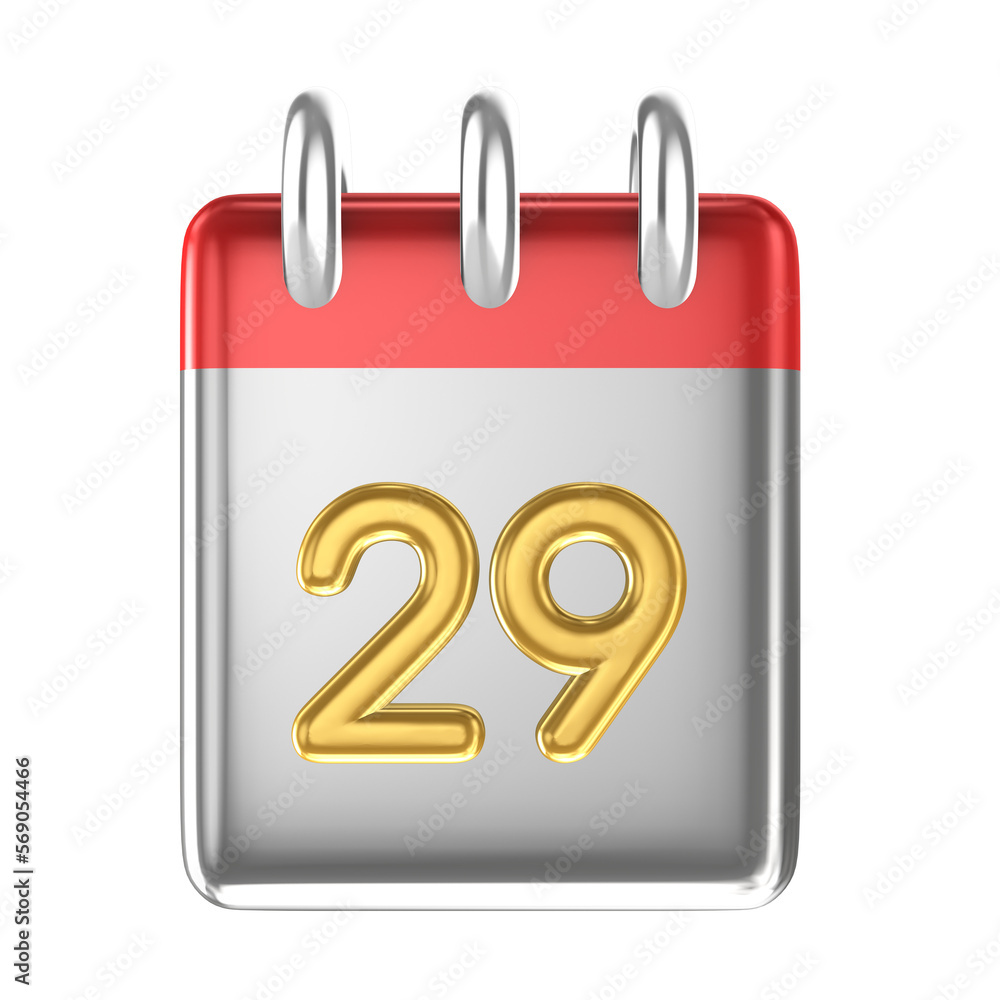 Calendar Of Day 3D Generative AI Calendar Of Day 3D Generative AI